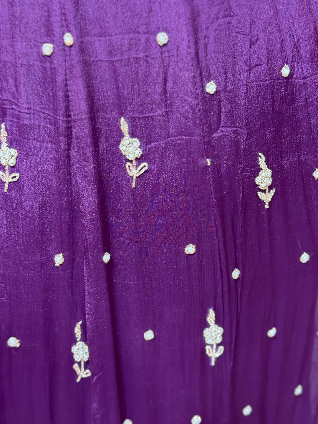 Pure Chinon Festive Collection | Full Handwork, Sequin &amp; Cut Dana | R177