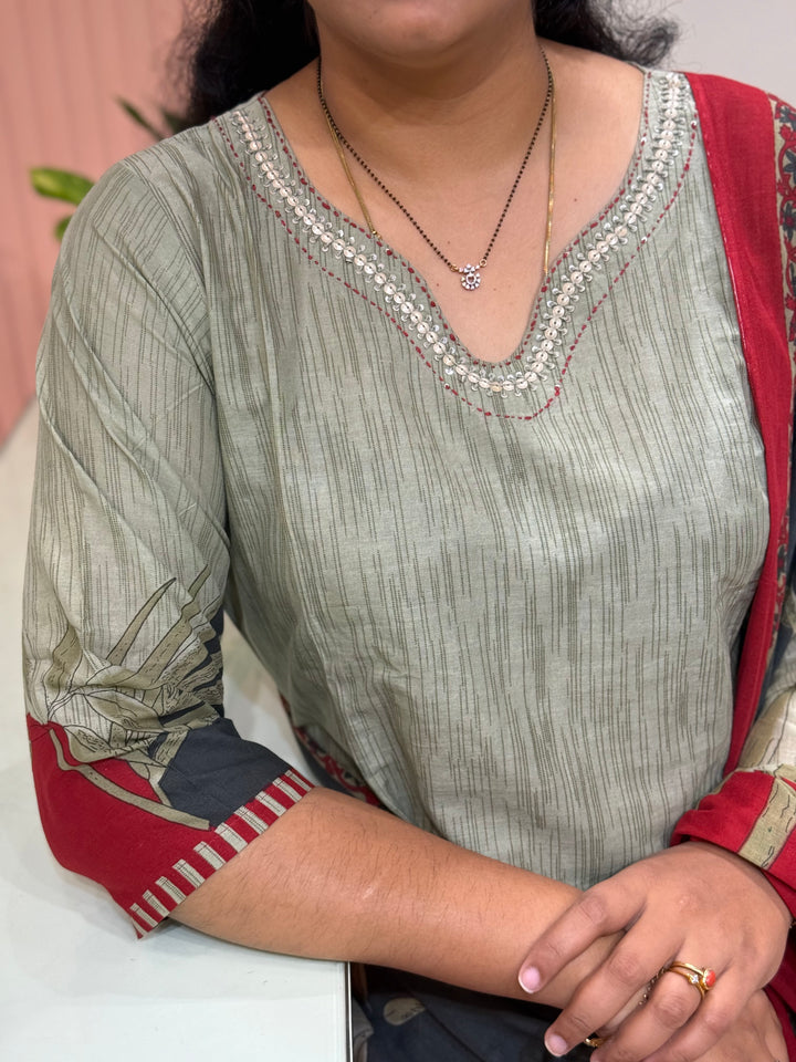 Cotton Collection with Beautiful Print with Full Length Cotton Dupatta | R230