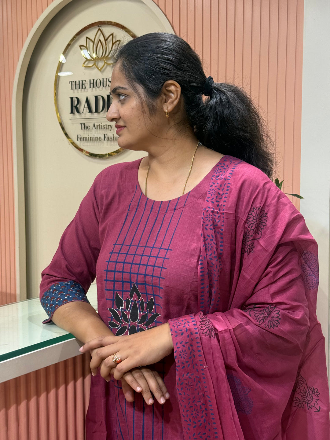 Khadi Cotton Collection with Hand Paint | R210