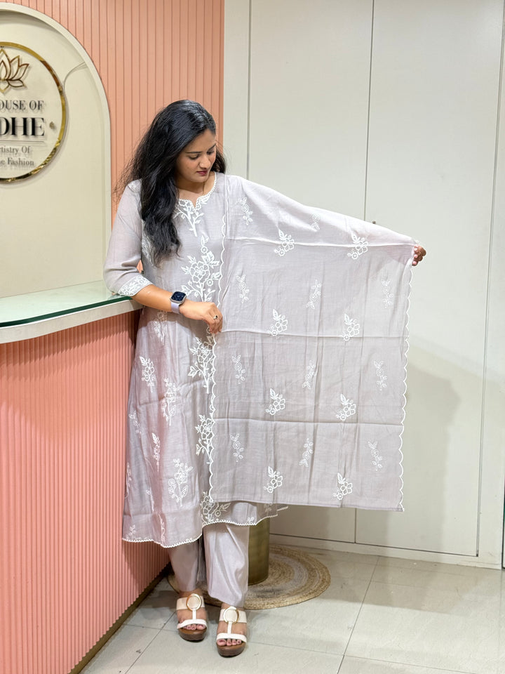 Mul Chanderi Collection with Embroidery work  | R208