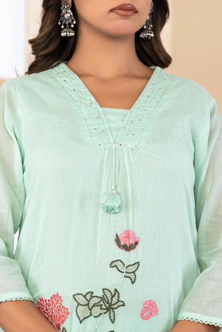 Premium Pure Mul Cotton Collection With Floral Embroidery | R190