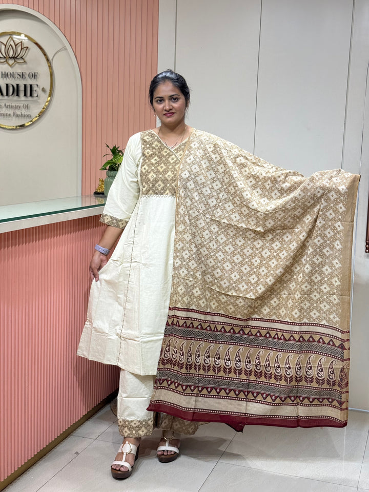 Cotton Collection with Patch work ( Full Length Dupatta ) | R210