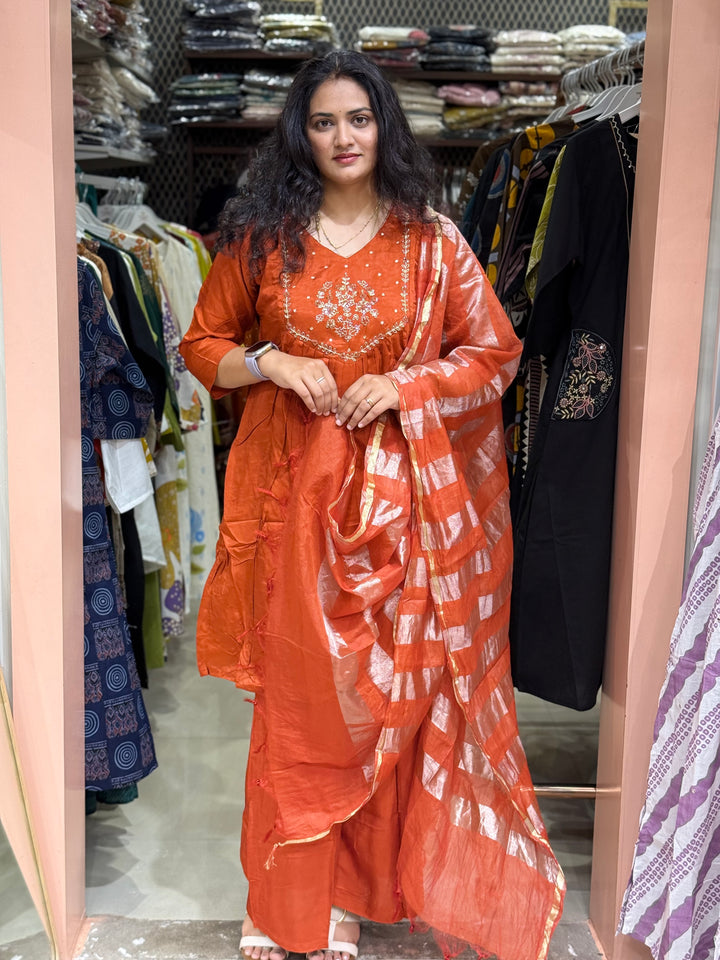 Dola Silk Semi Party Wear Collection (Cotton Lining Available )| R217