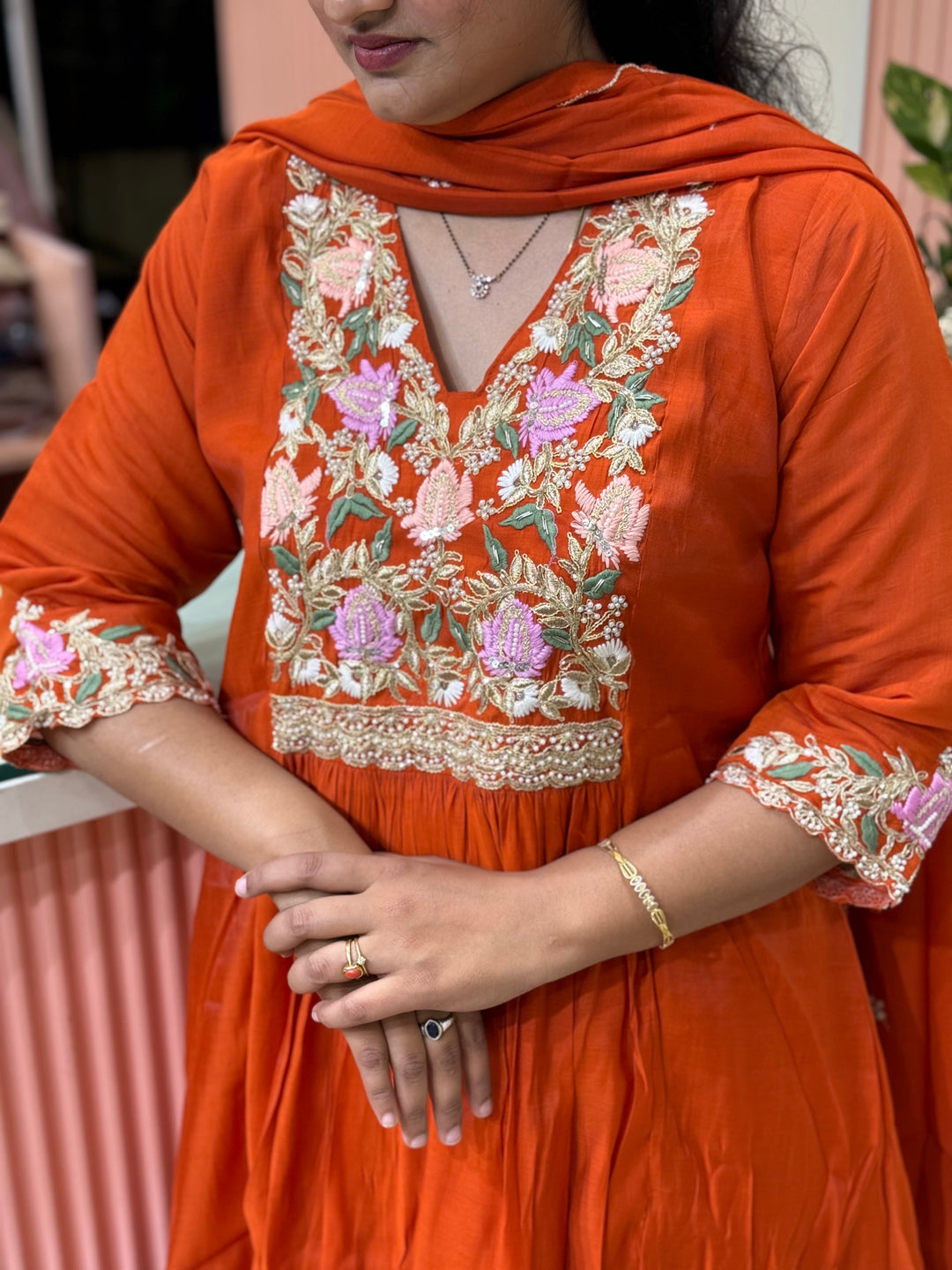 Premium Mul Chanderi Handwork Collection (SuperHit Design)| R206