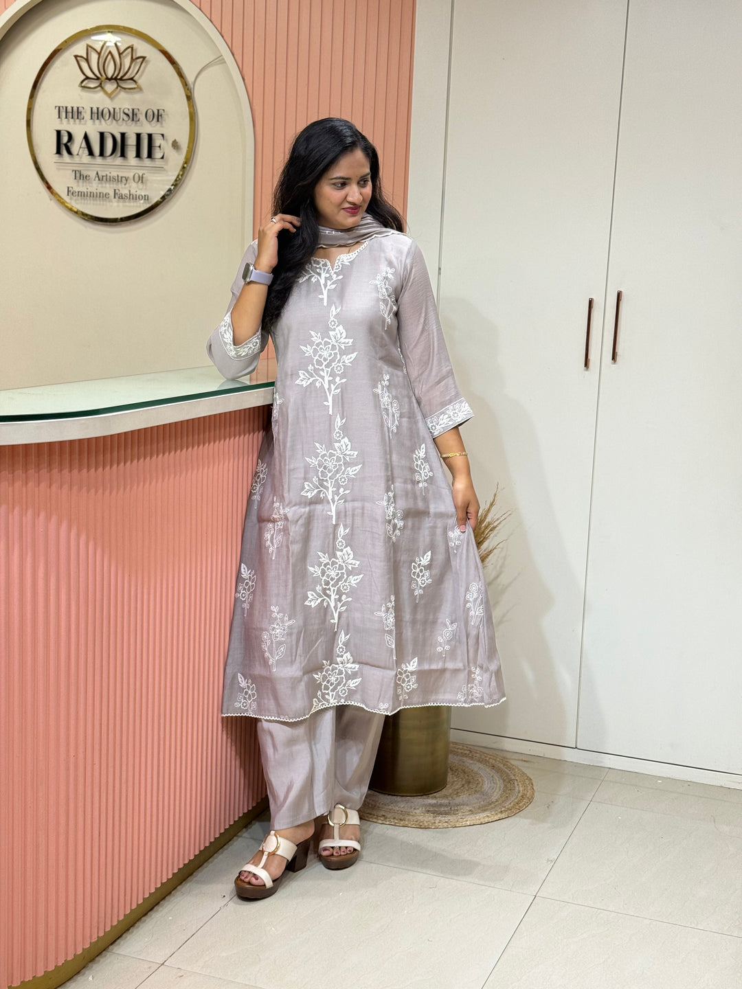 Mul Chanderi Collection with Embroidery work  | R208