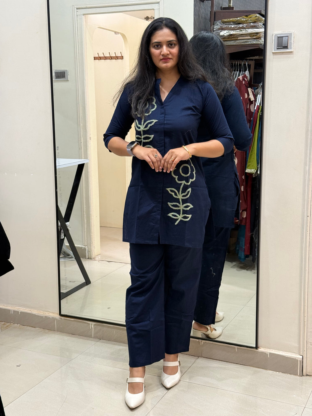 Co-Ord Set With Embroidery work | R137