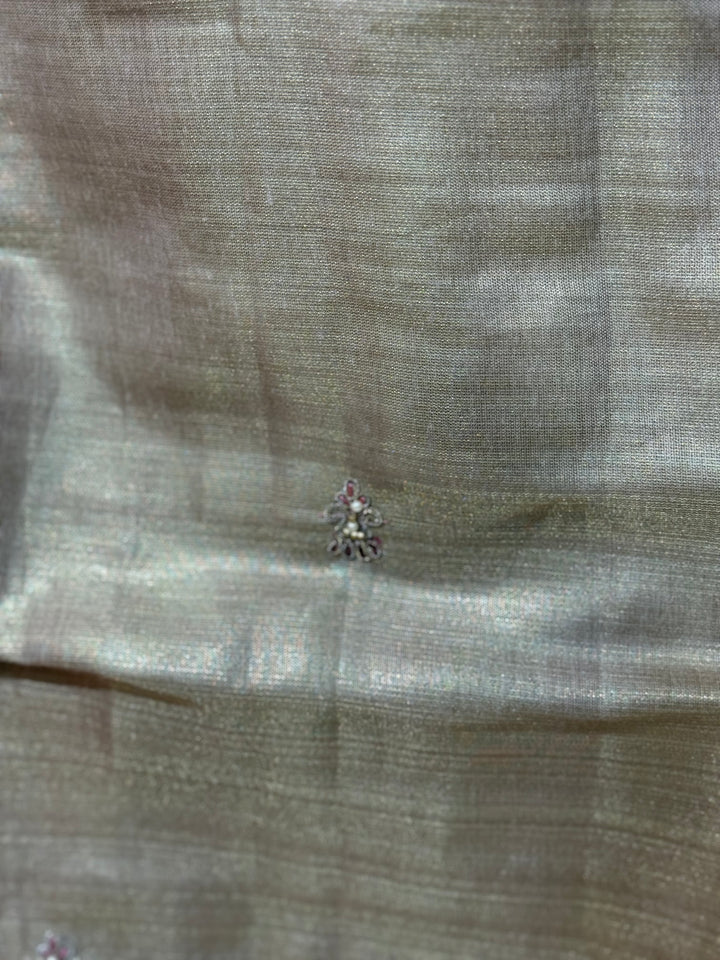 Kanjivaram Tissue Collection | Handwork Yoke | Full-Length Dupatta | R228