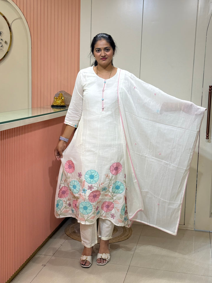 Pure Mul Cotton Collection With Embroidery work | R212
