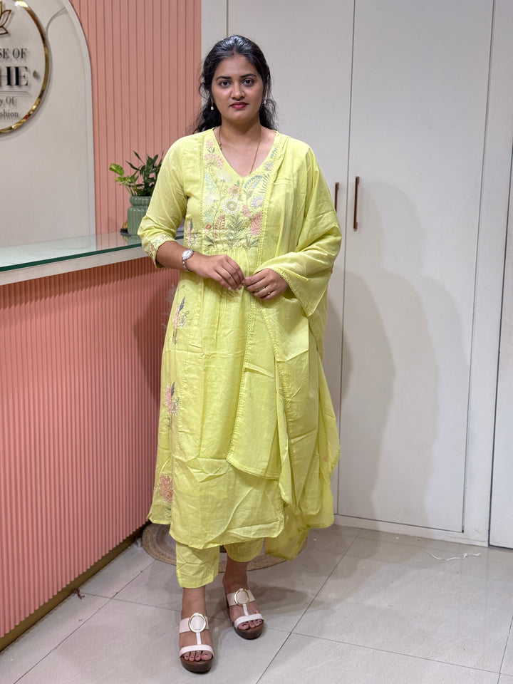 Mul Cotton Collection with Embroidery work (Cotton Lining)| R150