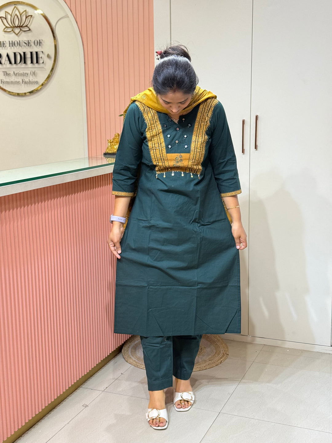 Pure Cotton Collection with Back And Front Patchwork | R210