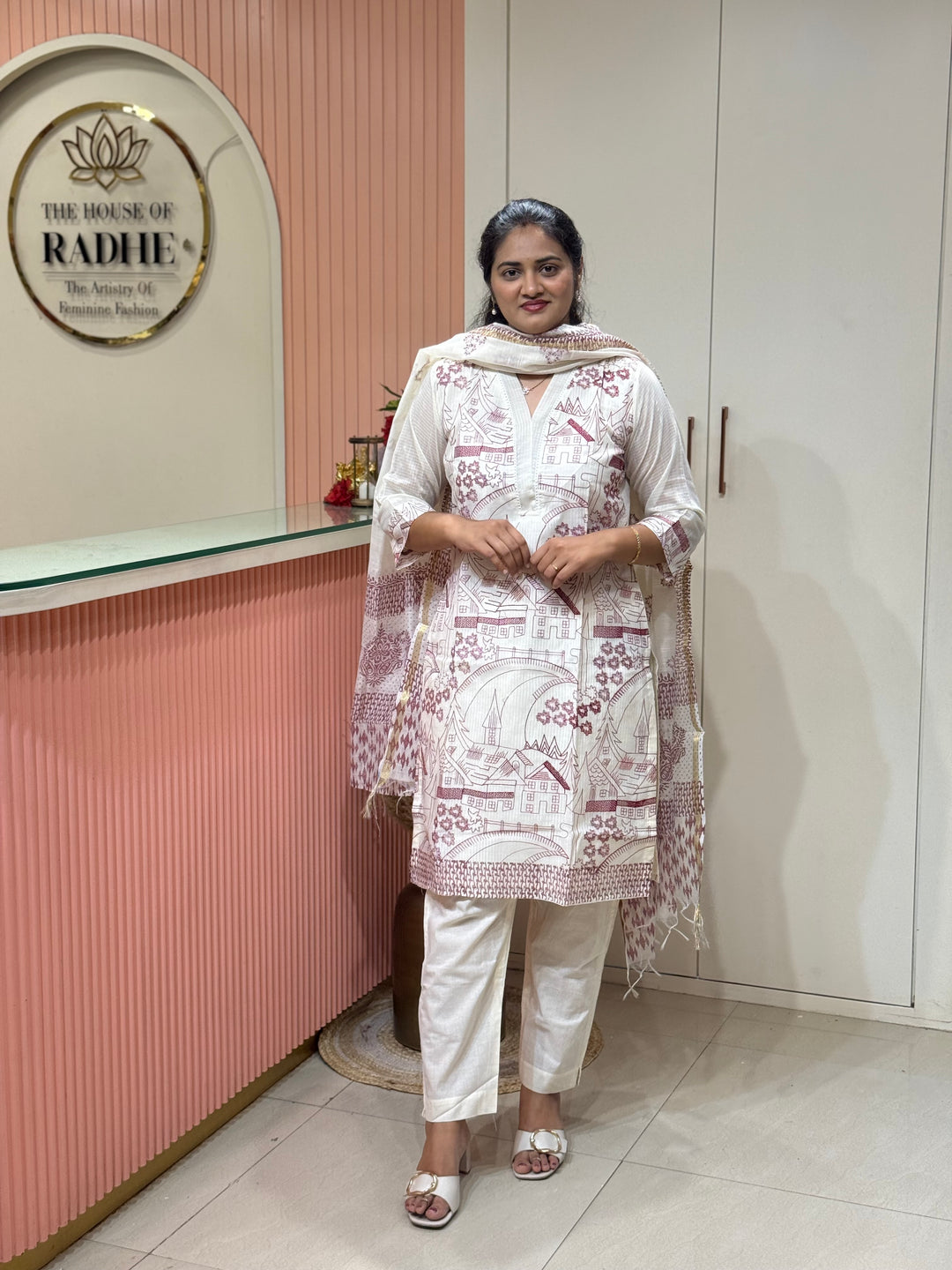 Linen Silk Collection with cotton Lining (Full Length Dupatta)| R181