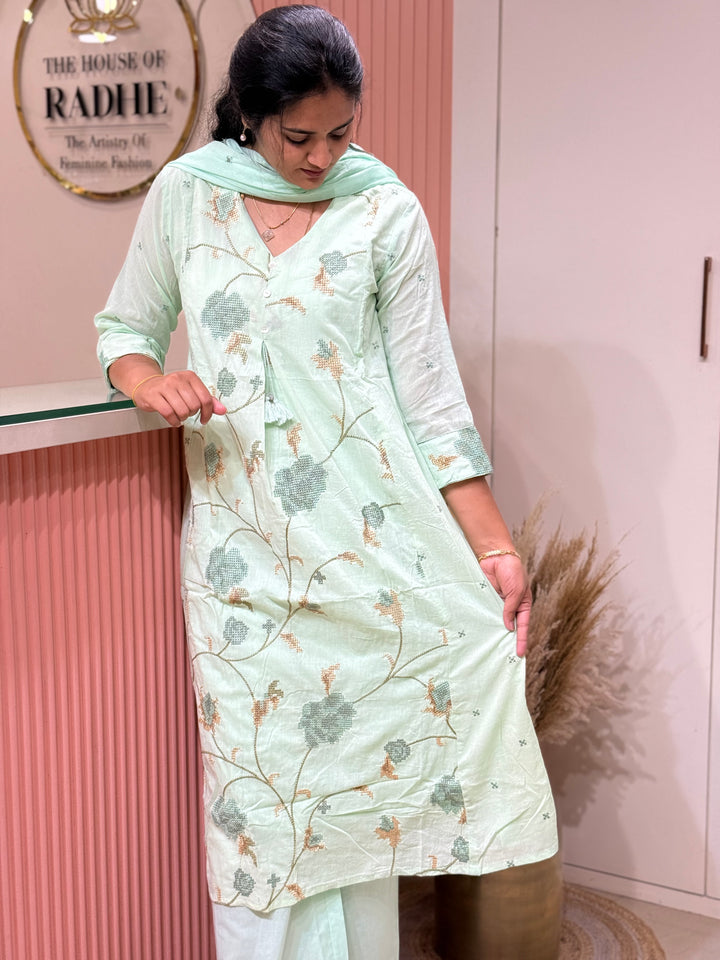 Mul Cotton Collection with Embroidery work | R190