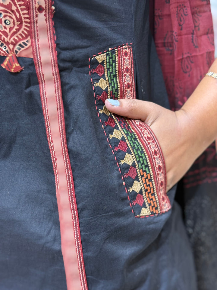 Cotton Patch work Collection with A Line Pattern | R230