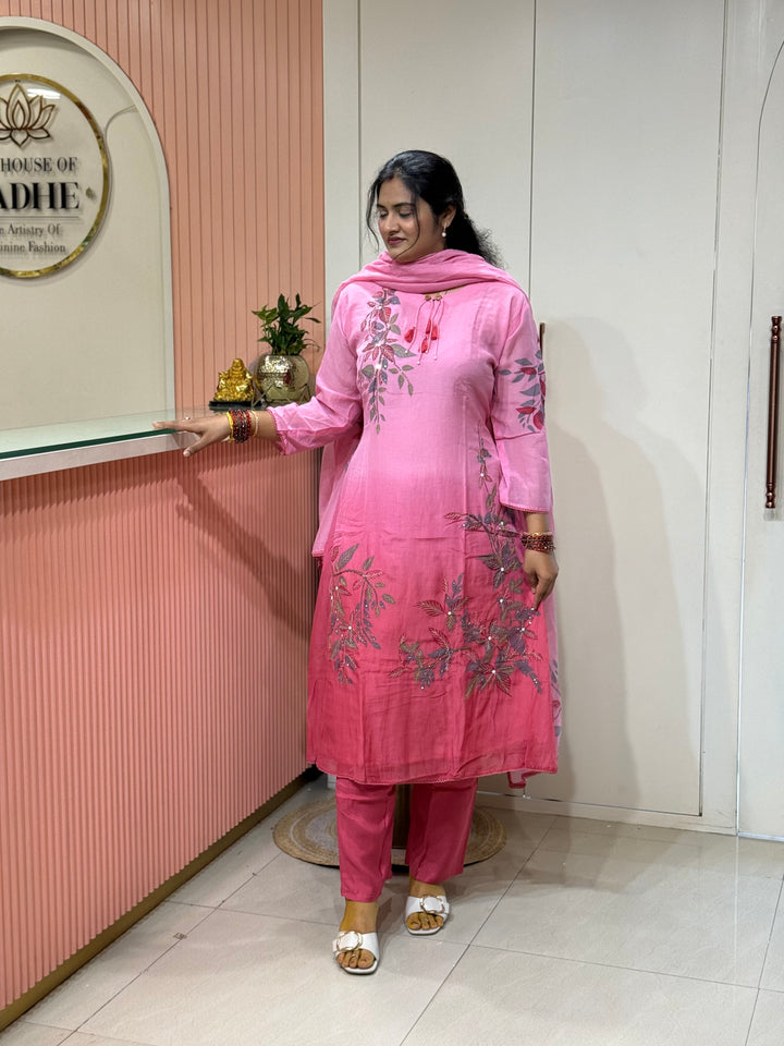 Pure Banarasi Mul Chanderi Exclusive Designer Collection (Cotton Lining)| R218