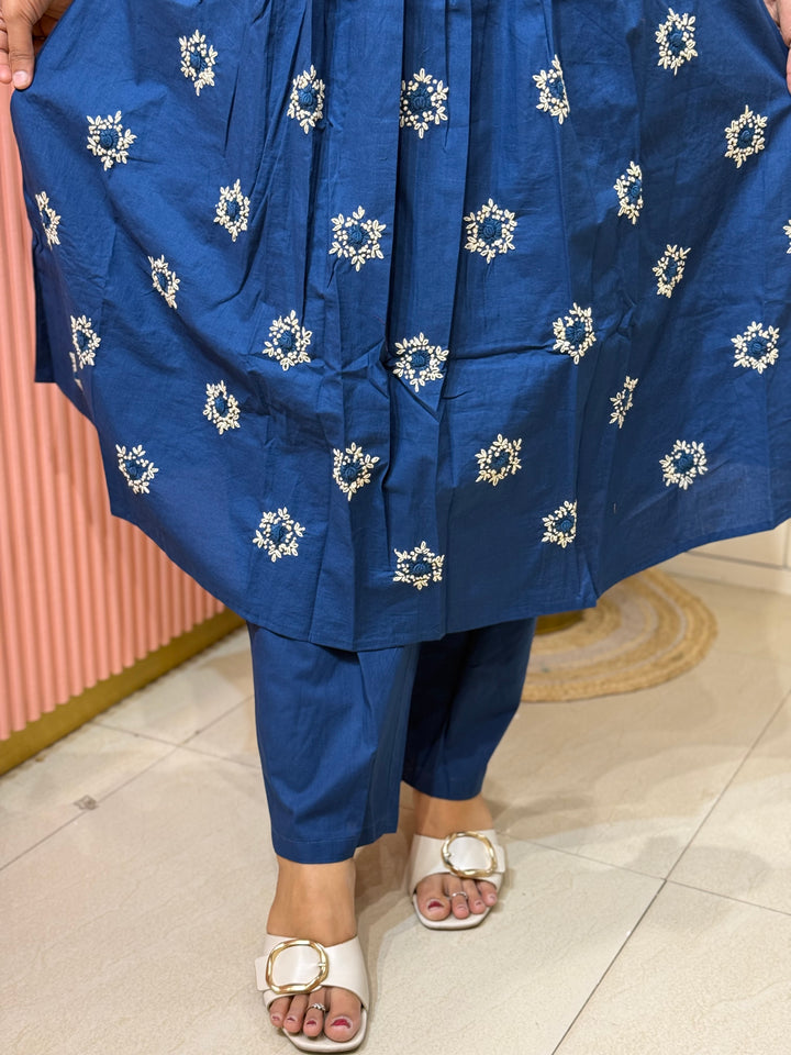 Premium Heavy Cotton Handwork Collection with Organza Dupatta (Cotton Lining )| R224