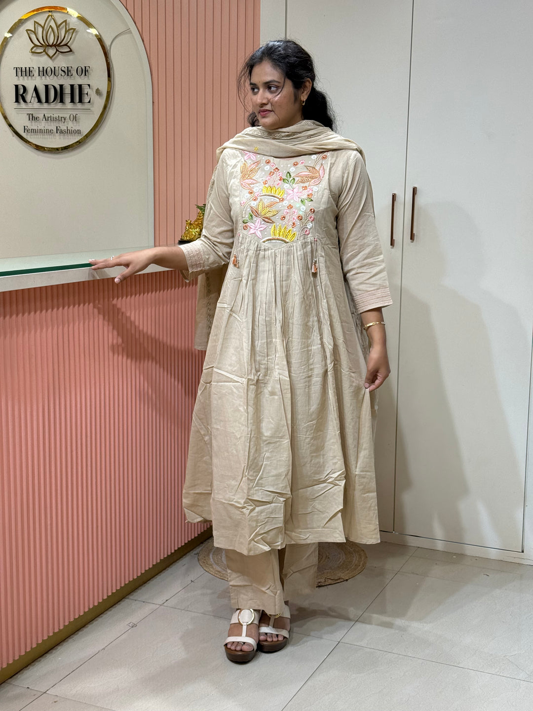 Pure Mul Cotton Embroidered Collection with Cotton Lining | R190