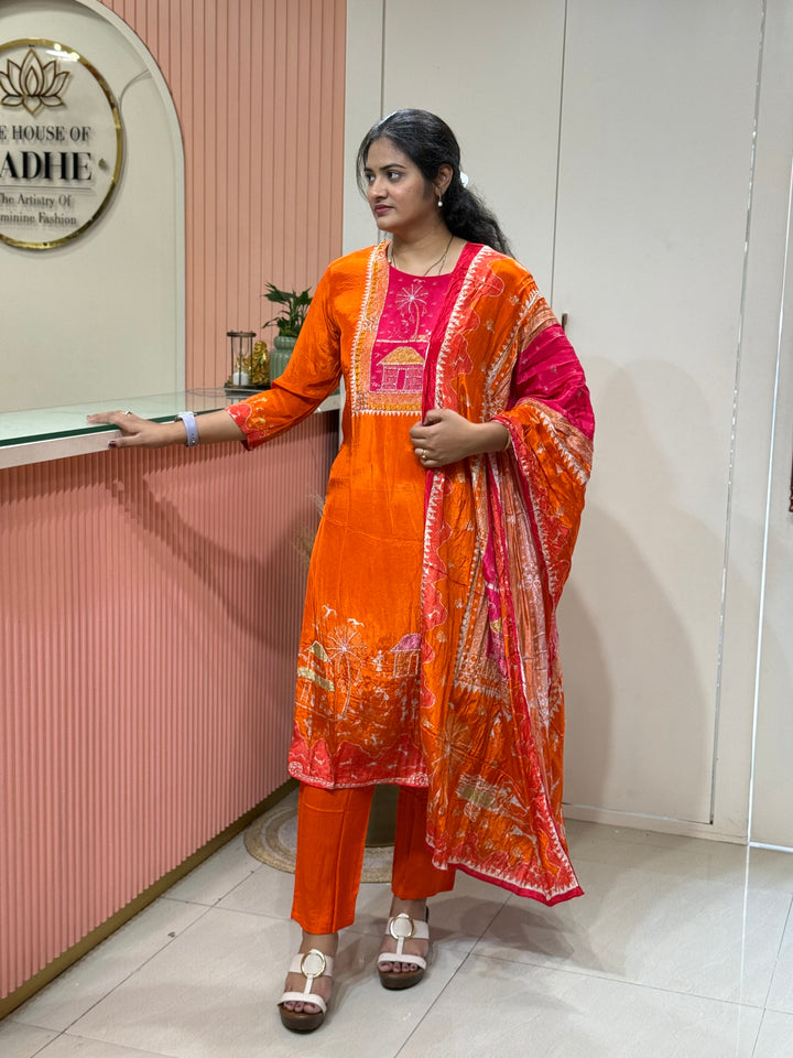 Crepe 3Pcs Set Collection (Cotton Lining )| R221