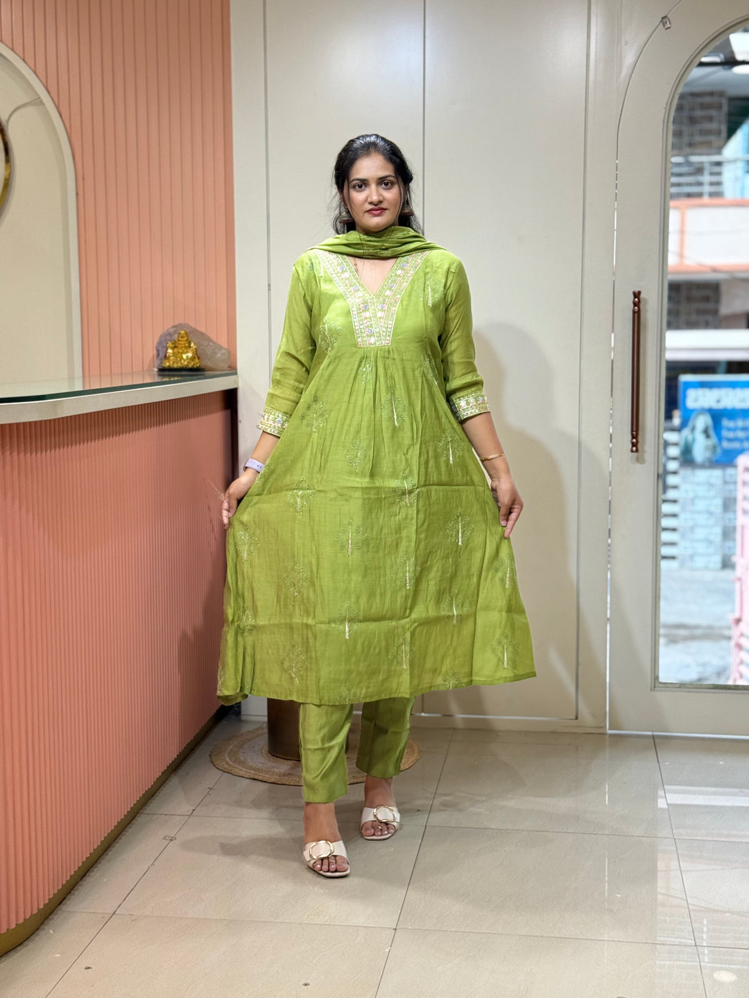 Premium Mul Chanderi 3 Pcs Set Collection | R207