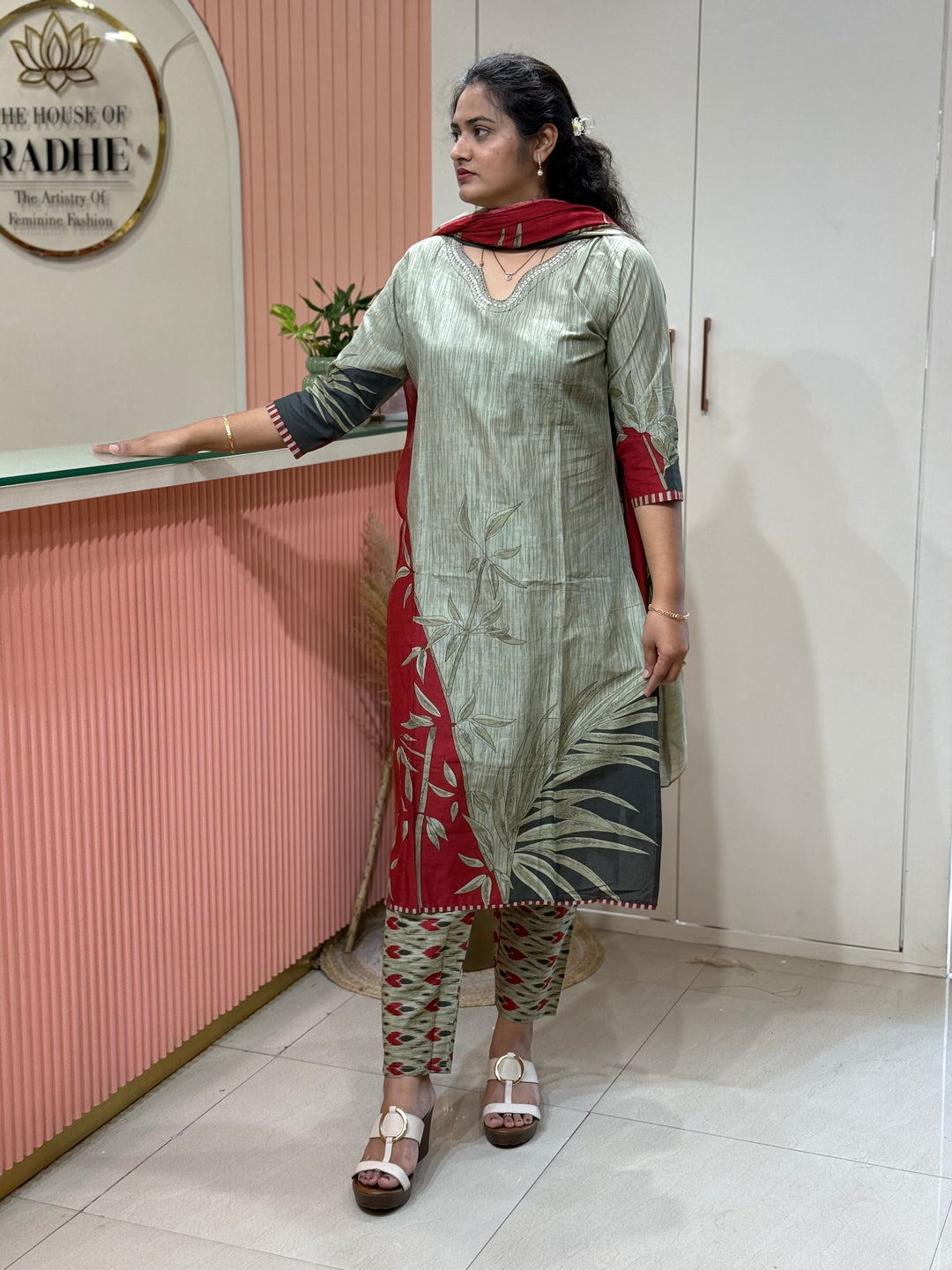 Cotton Collection with Beautiful Print with Full Length Cotton Dupatta | R230