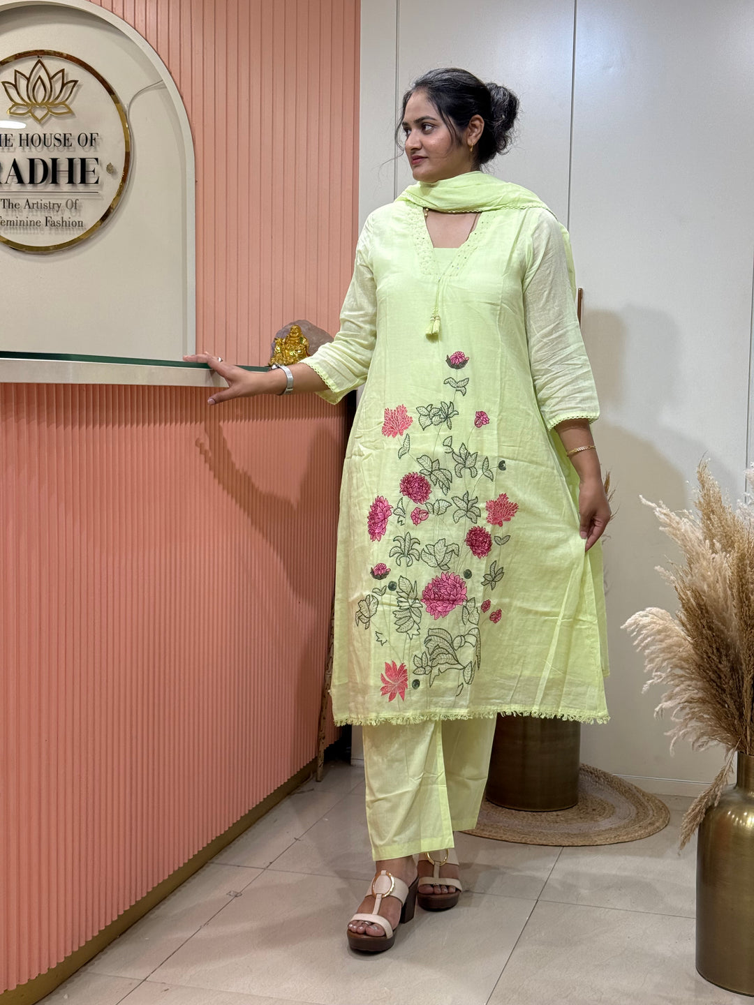 Premium Pure Mul Cotton Collection With Floral Embroidery | R190