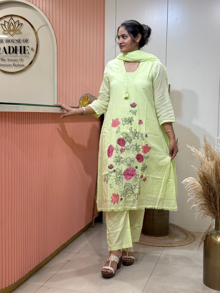 Premium Pure Mul Cotton Collection With Floral Embroidery | R190