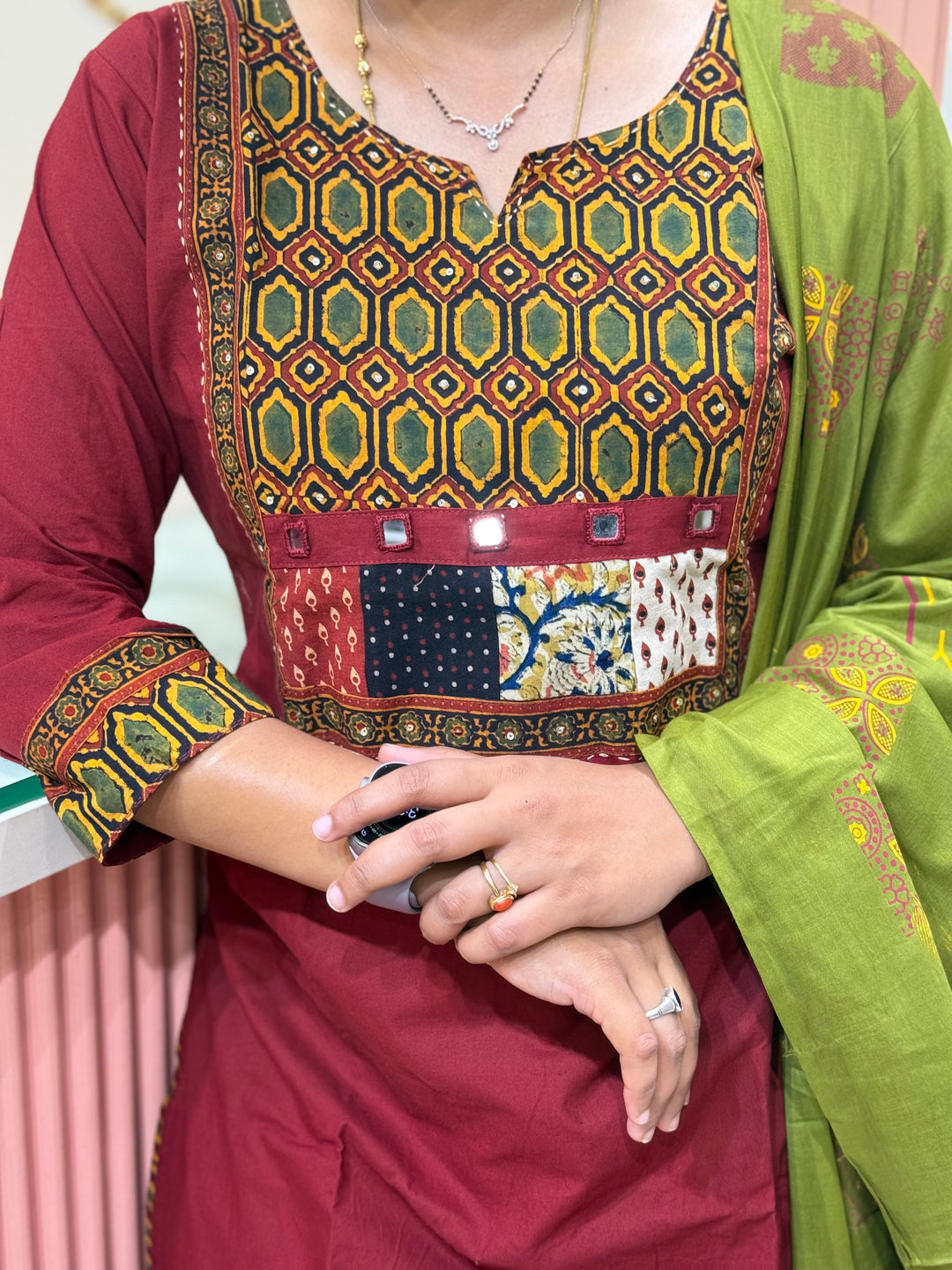 Cotton Collection with Patch Work | R210