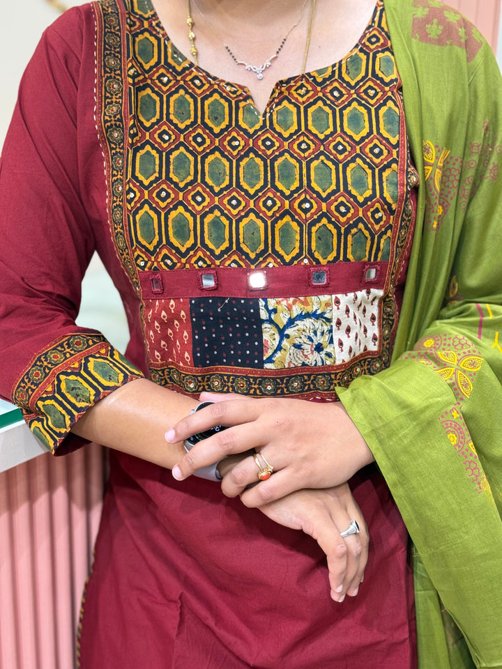 Cotton Collection with Patch Work | R210