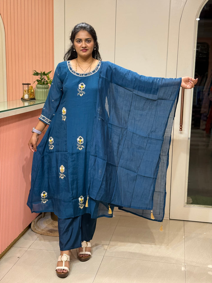 Mul Chanderi Collection with Cut Dana work | R206