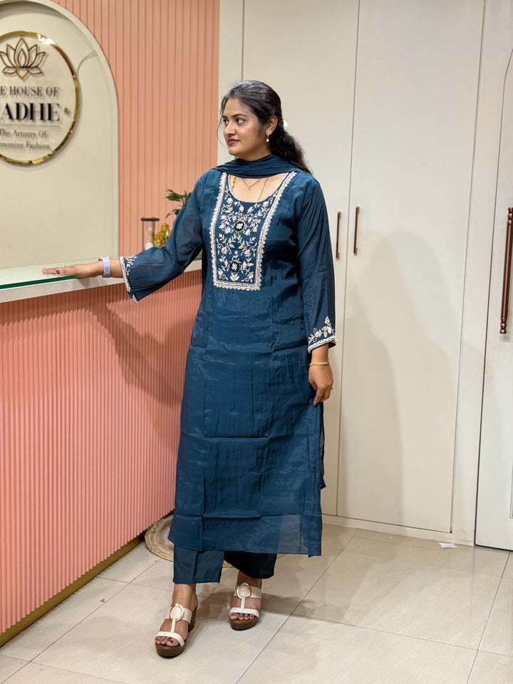 Pure Mul Chanderi Collection with Handwork ( Cotton Lining) | R229