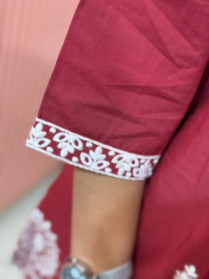 Co-Ord Set with Embroidery Work | R183