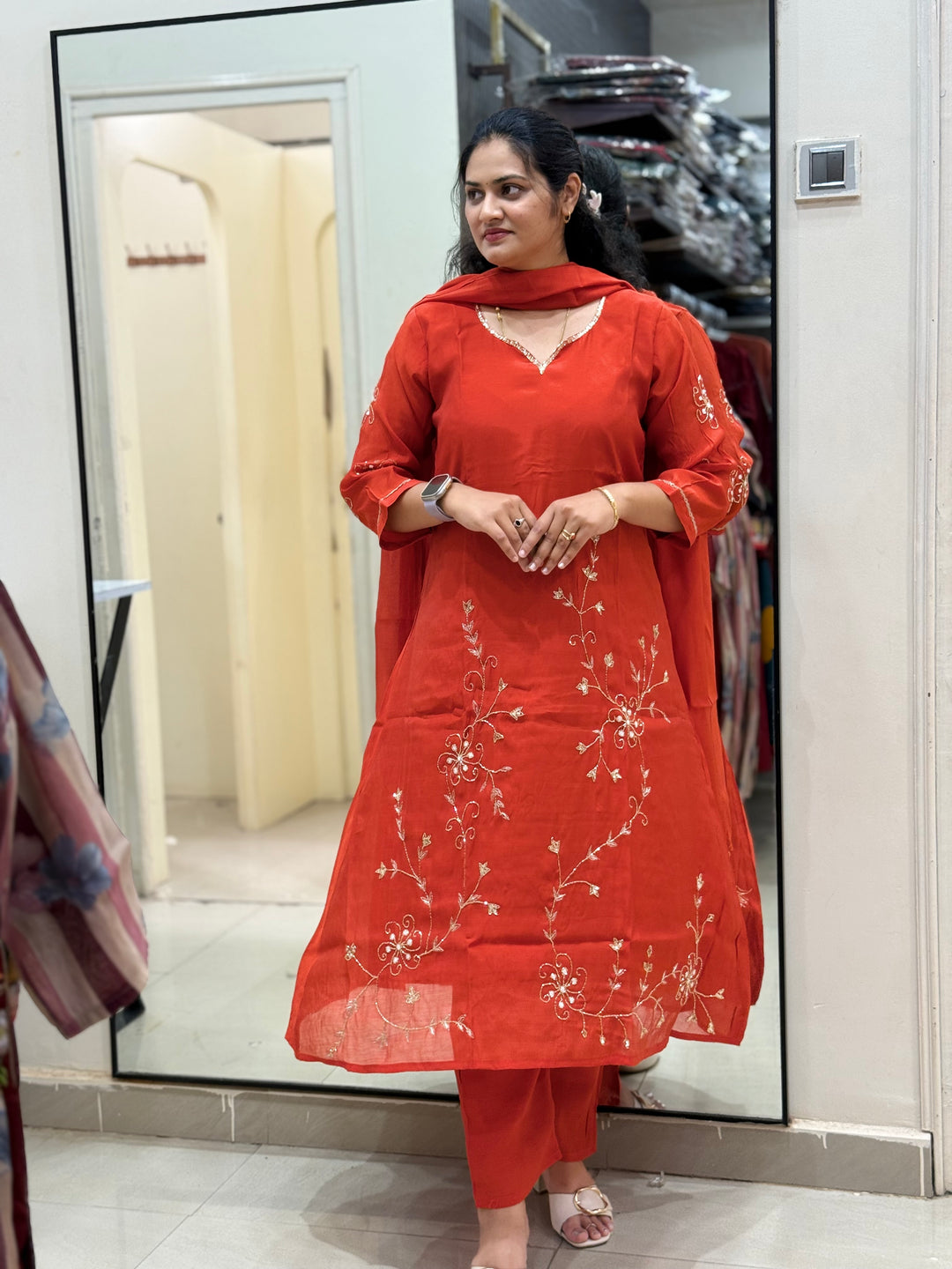 Mul Chanderi Beautiful Collection | R205