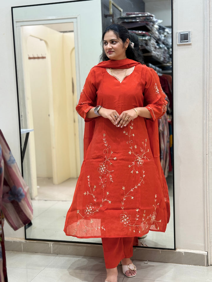 Mul Chanderi Beautiful Collection | R205