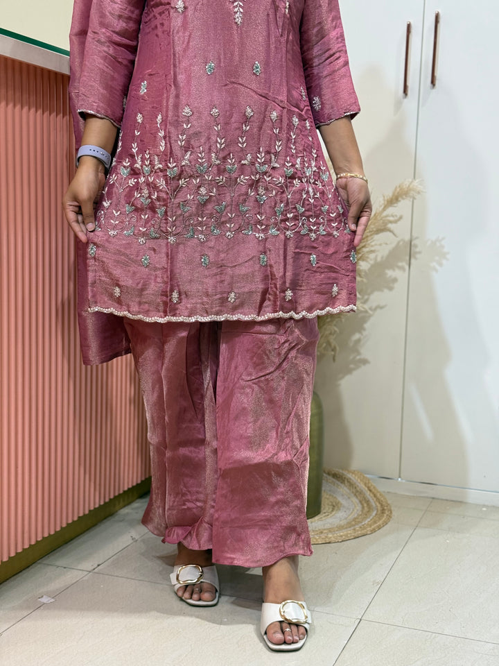 Pure Tissue 3 Pcs Set Heavy Hand Work -RADHE34