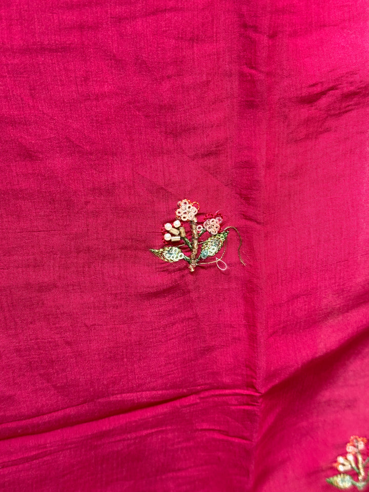Pure Mul Chanderi Collection with Handwork ( Cotton Lining) | R216