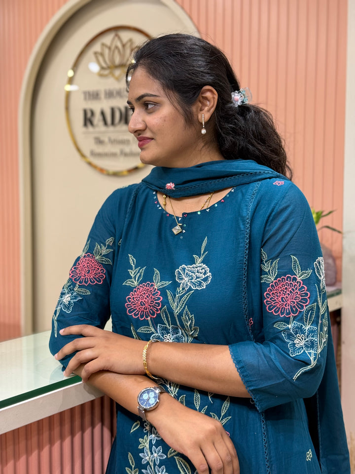 Mul Cotton Collection with Embroidery work (Cotton Lining)| R181
