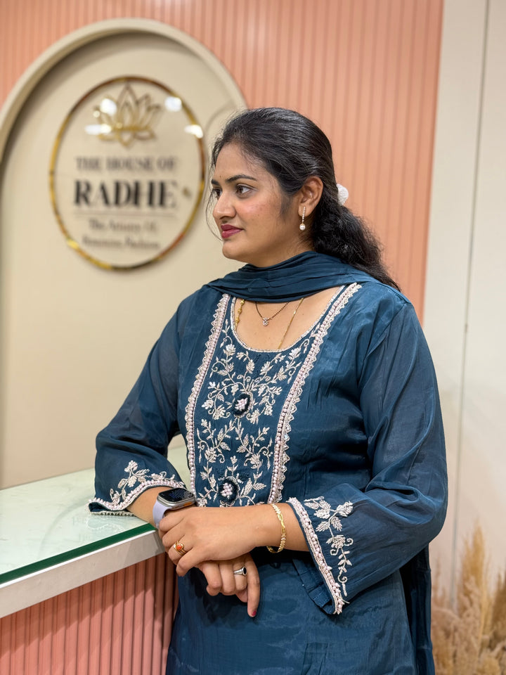 Pure Mul Chanderi Collection with Handwork ( Cotton Lining) | R229