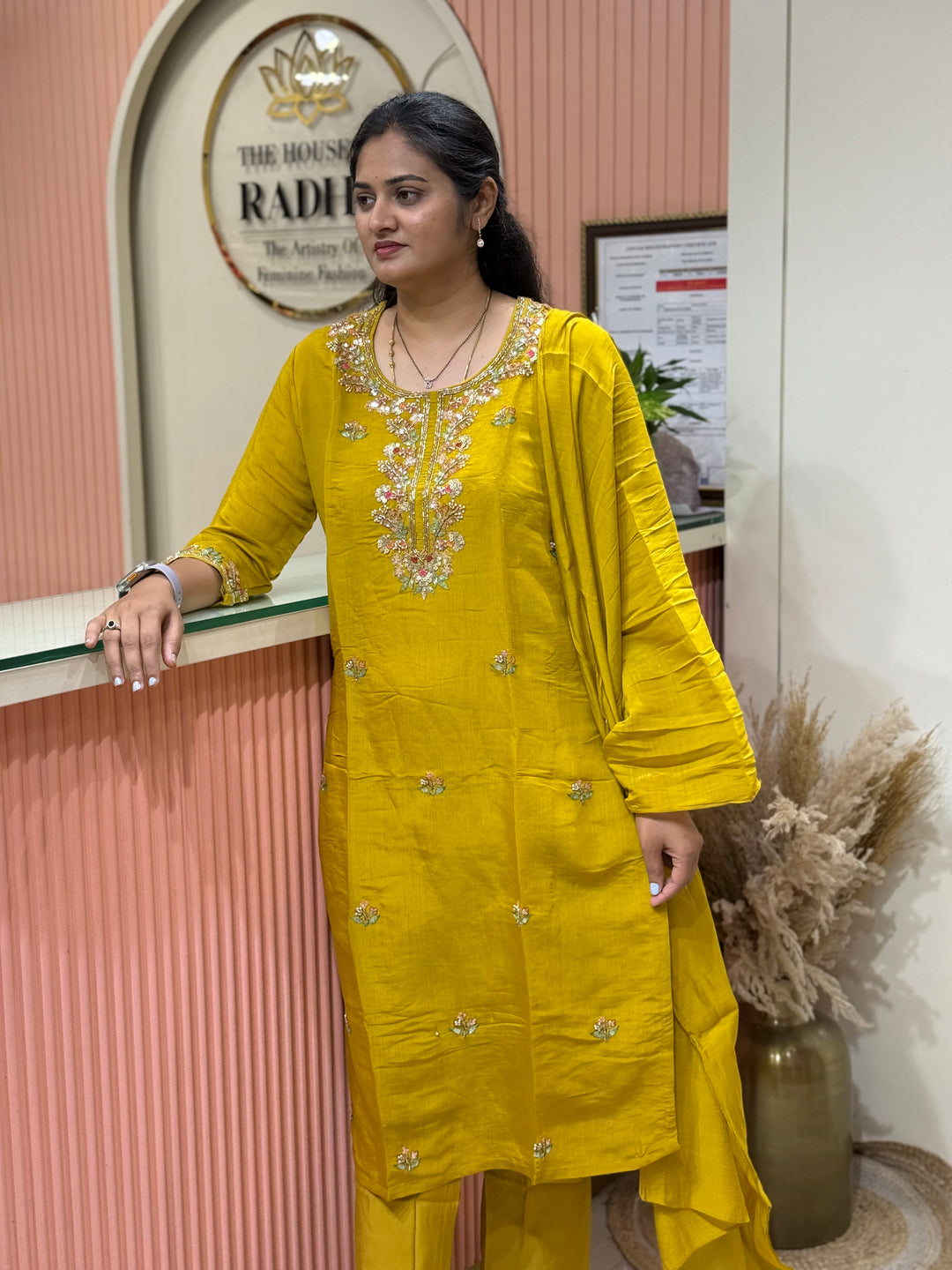 Pure Mul Chanderi Collection with Handwork ( Cotton Lining) | R216