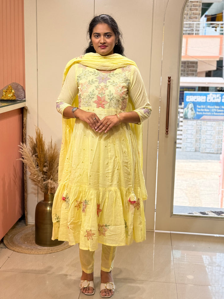Premium Mul Cotton Anarkali Style Collection | R164