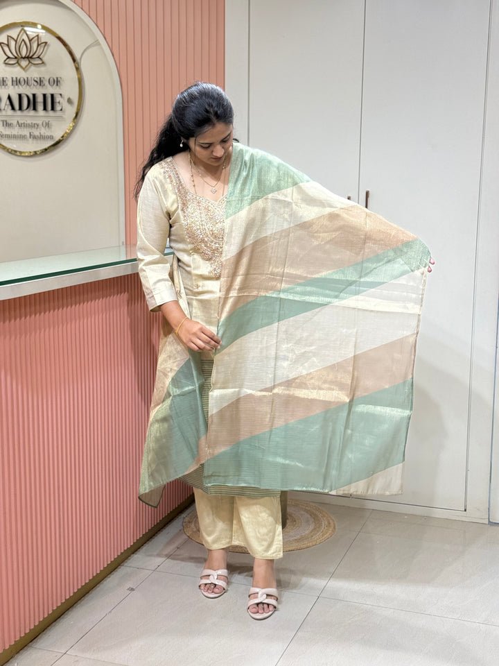 Pure Tissue Collection | Neck Handwork &amp; Beautiful Dupatta | R148