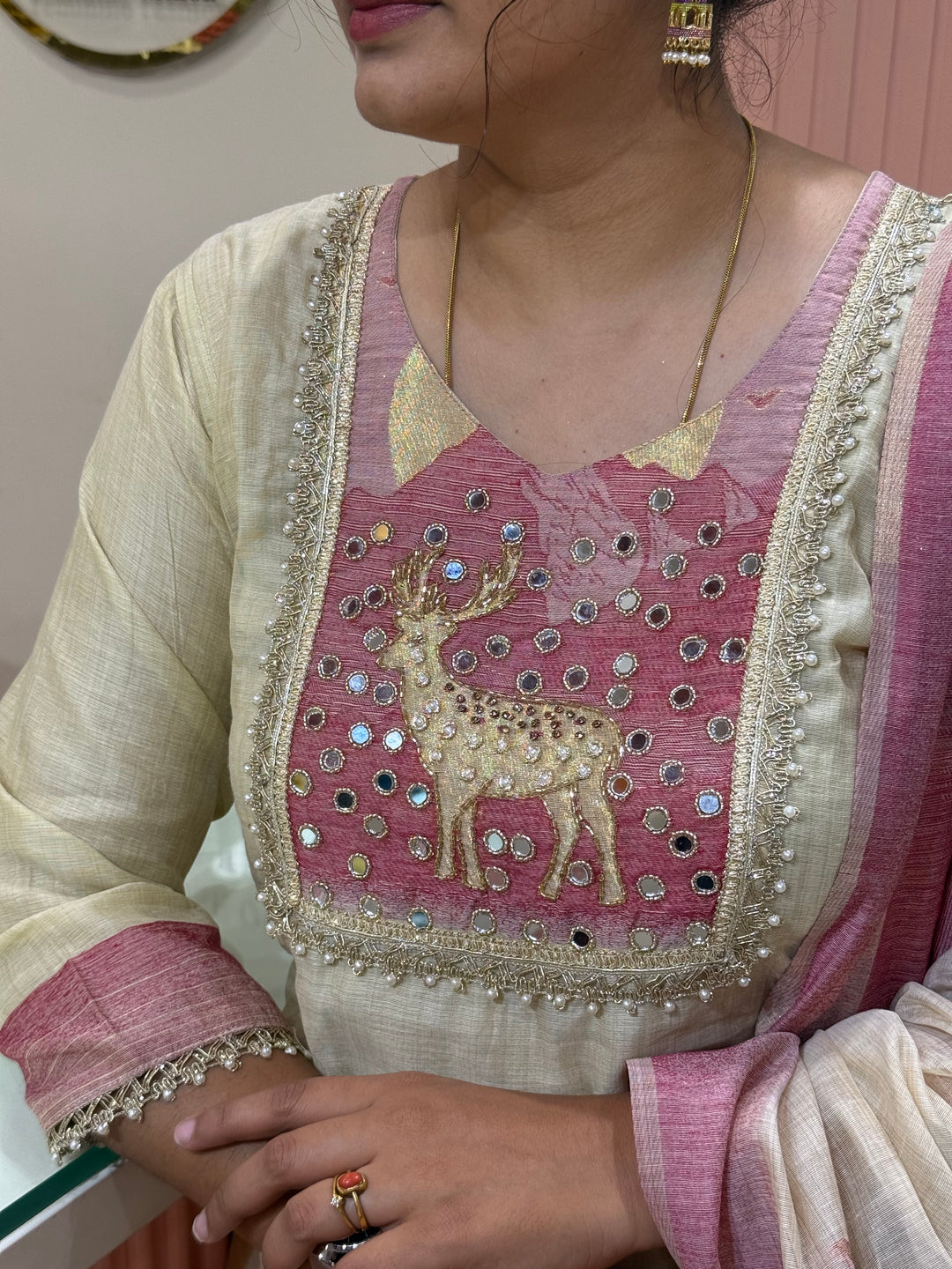 Pure Jamdhani Designer 3 Pcs Set Collection (Cotton Lining)| R211
