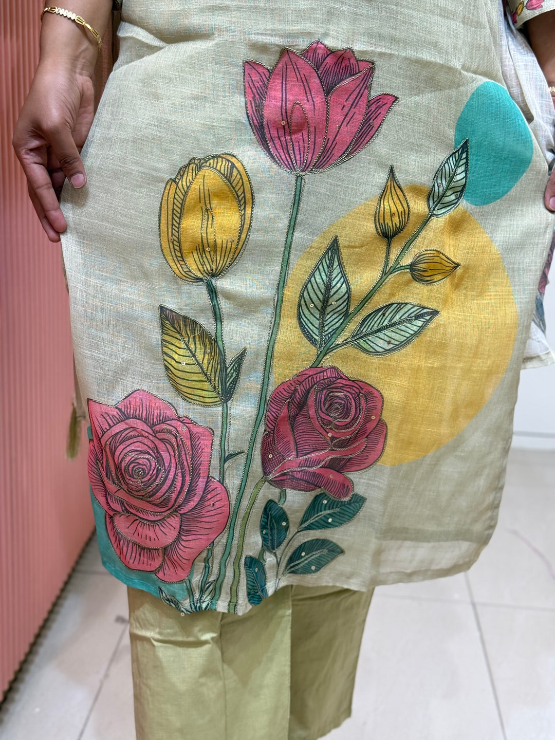 Linen Cotton 3 Pcs Set Collection with Cotton Lining | R146