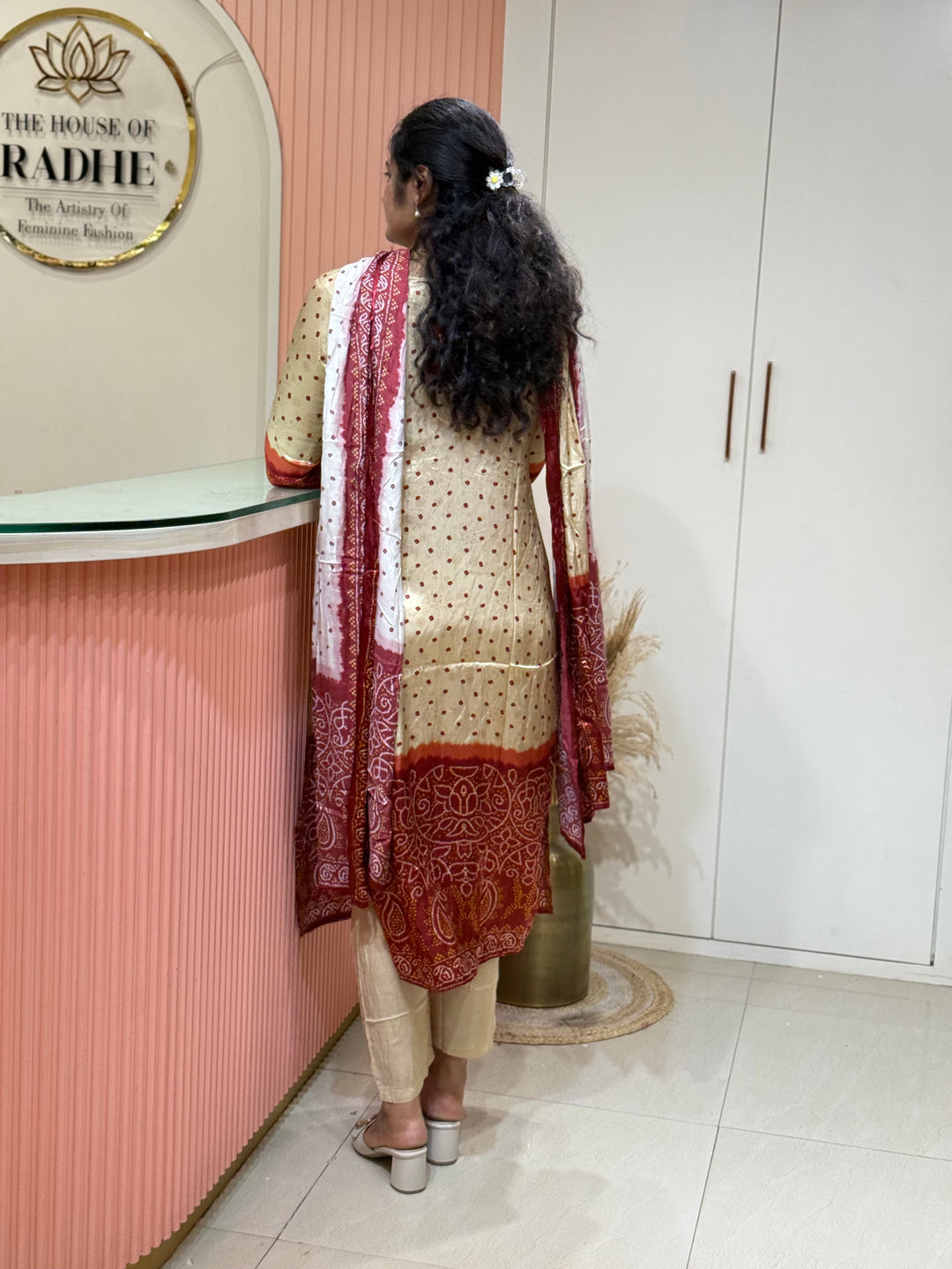 Gaji Satin Collection with Bandini print ( Dupatta Gaji Satin ) | R227