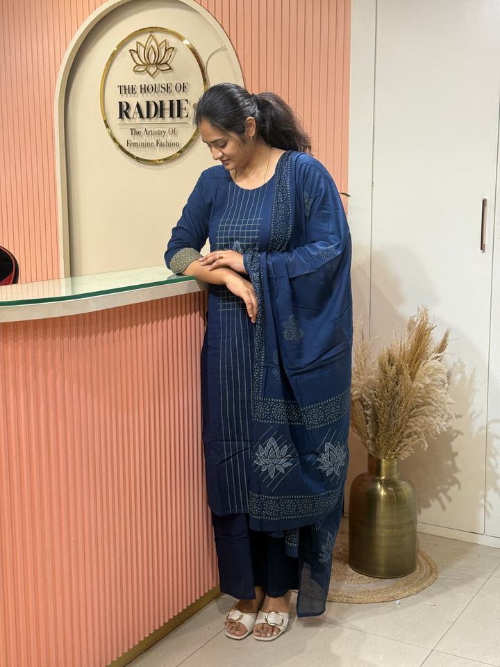 Khadi Cotton Collection with Hand Paint | R210