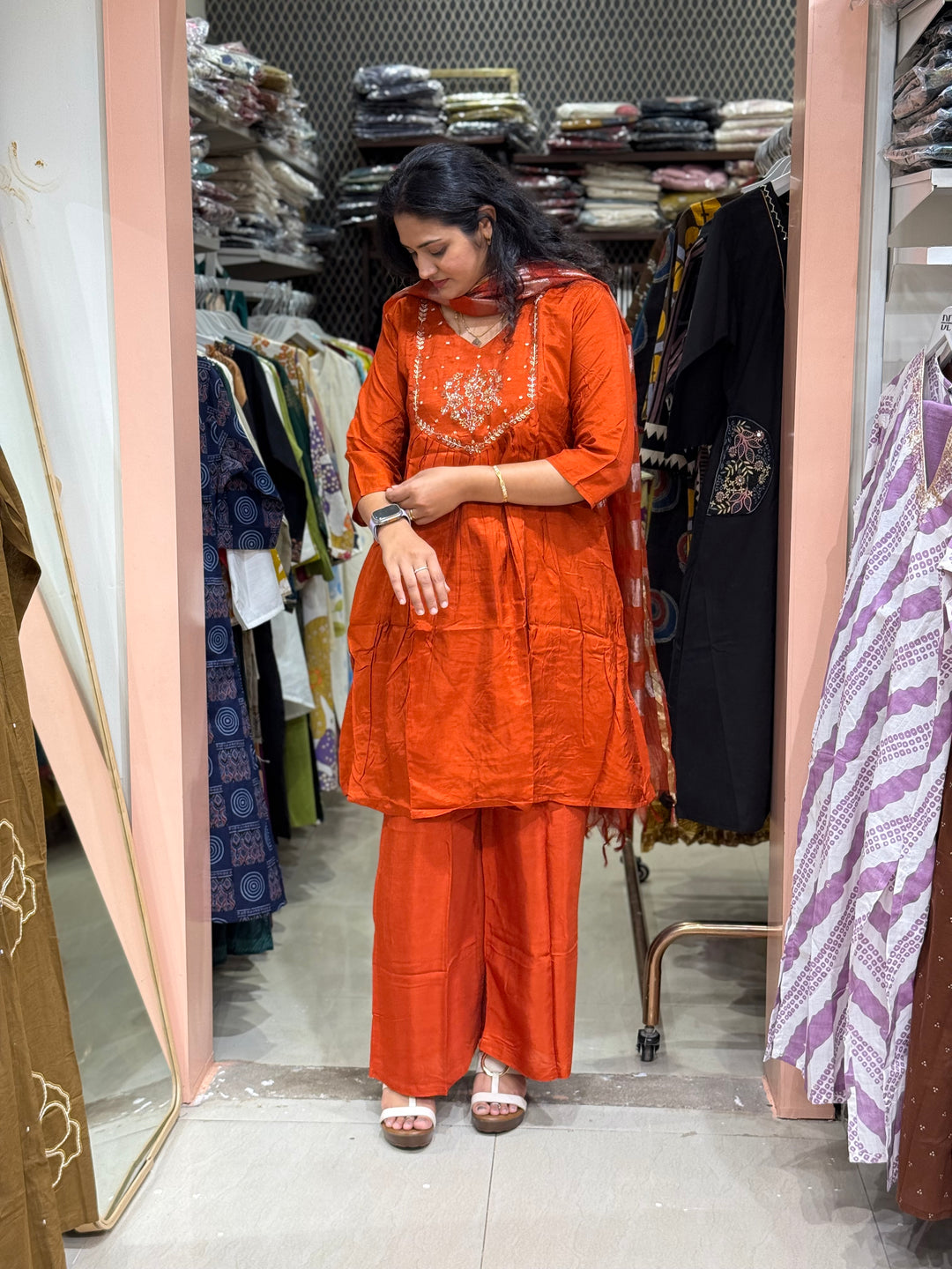 Dola Silk Semi Party Wear Collection (Cotton Lining Available )| R217