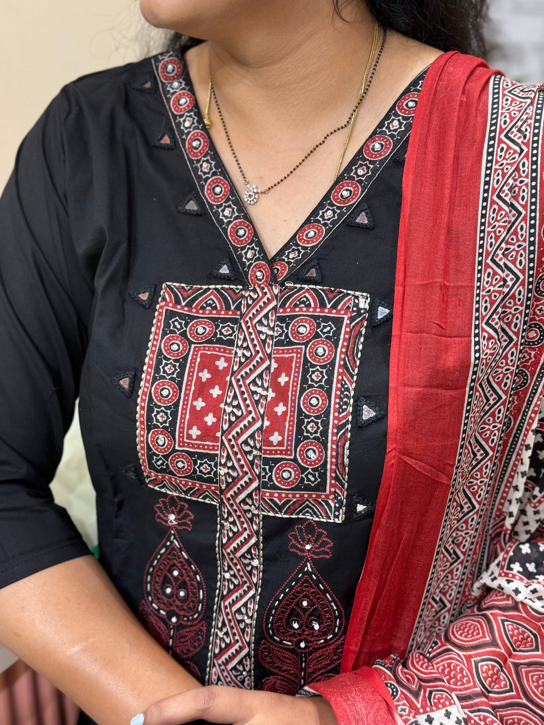 Cotton Patch work Collection with A Line Pattern | R230