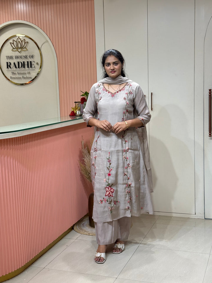 Pure Mul Chanderi Collection with Handwork ( Cotton Lining) | R229
