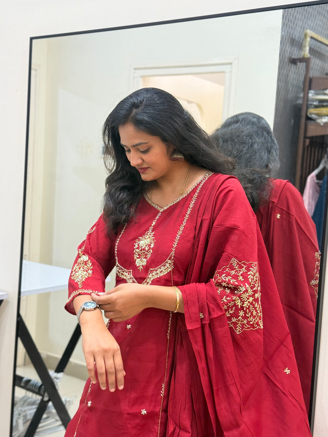 Premium Mul Chanderi Party wear Collection with Dupatta Work | R206