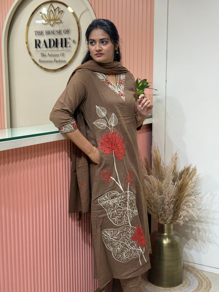 Mul Mul Cotton Collection with Beautiful Embroidery Work (Cotton Lining )| R181