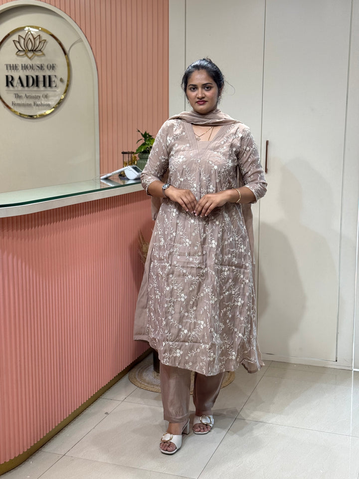 Mul Chanderi Collection with Embroidery work | R204
