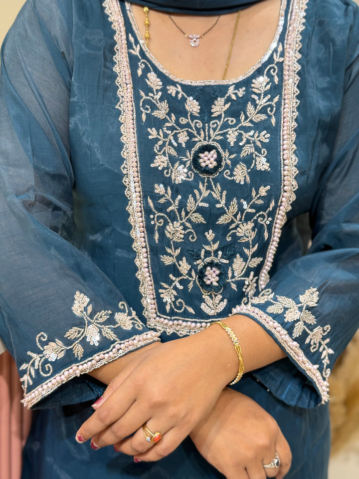 Pure Mul Chanderi Collection with Handwork ( Cotton Lining) | R229